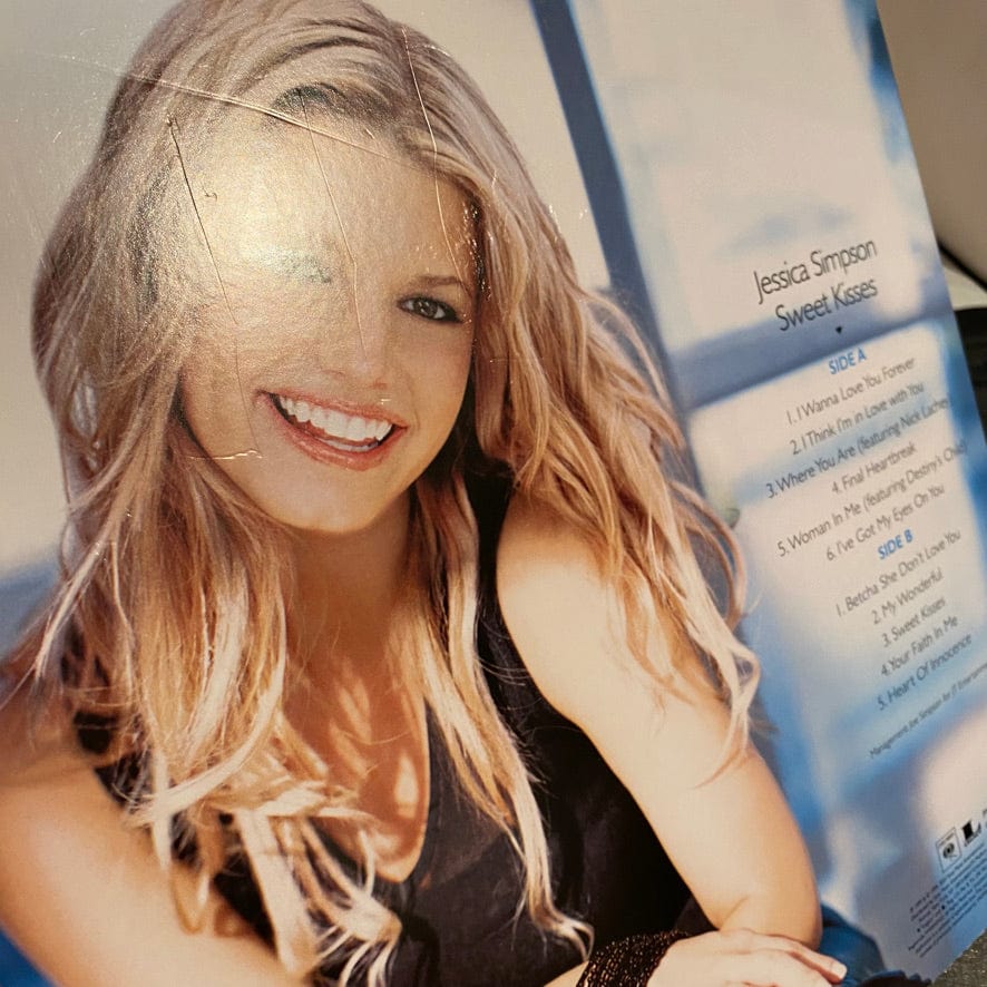 Jessica Simpson – Sweet Kisses LP USED NM/VG+ Pink Vinyl - Image 4