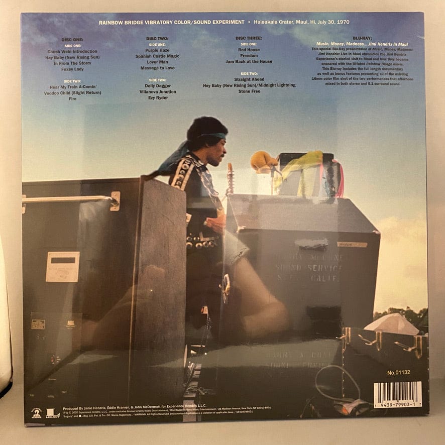 Jimi Hendrix Experience – Live In Maui 3LP+Blu-Ray Box Set USED NOS STILL SEALED Numbered - Image 2