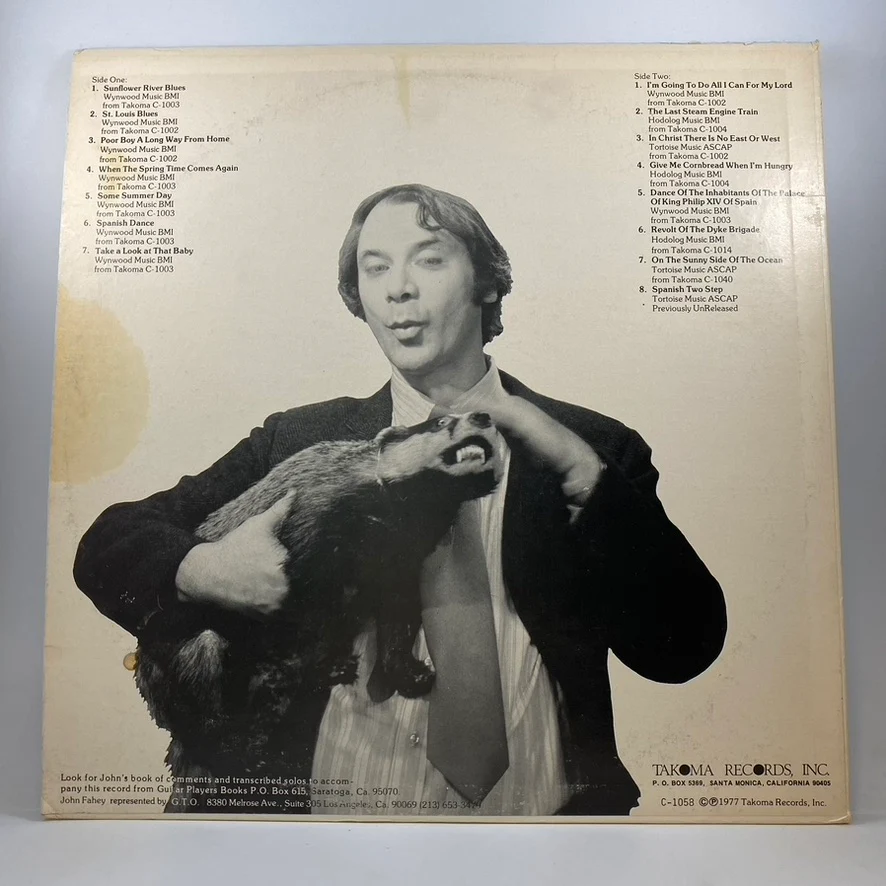 John Fahey – The Best Of John Fahey 1959 - 1977 LP USED Vinyl VG+/VG+ - Image 2