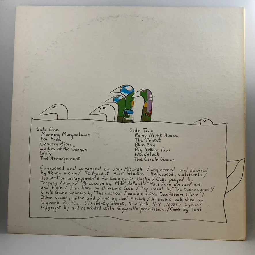 Joni Mitchell – Ladies Of The Canyon LP USED Vinyl VG+/VG+ - Image 2