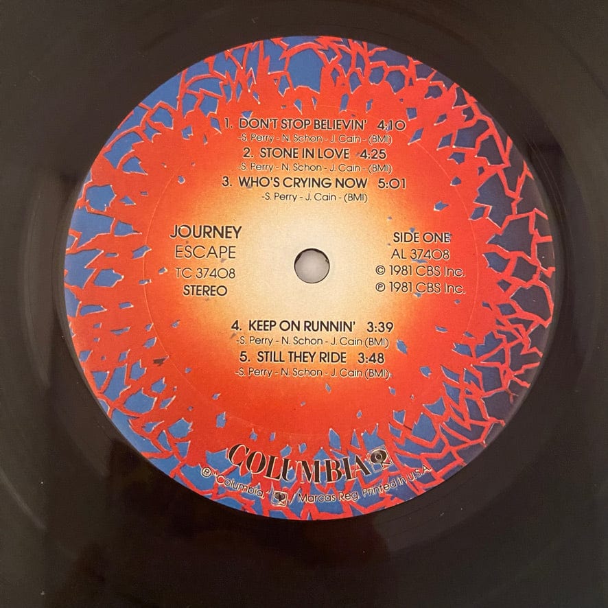 Journey – Escape LP USED VG+/VG+ 1981 Pressing - Image 4