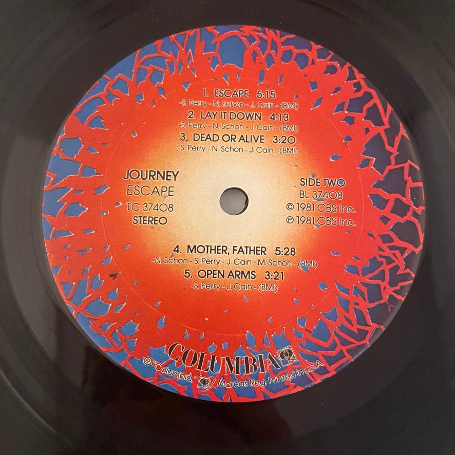 Journey – Escape LP USED VG+/VG+ 1981 Pressing - Image 5