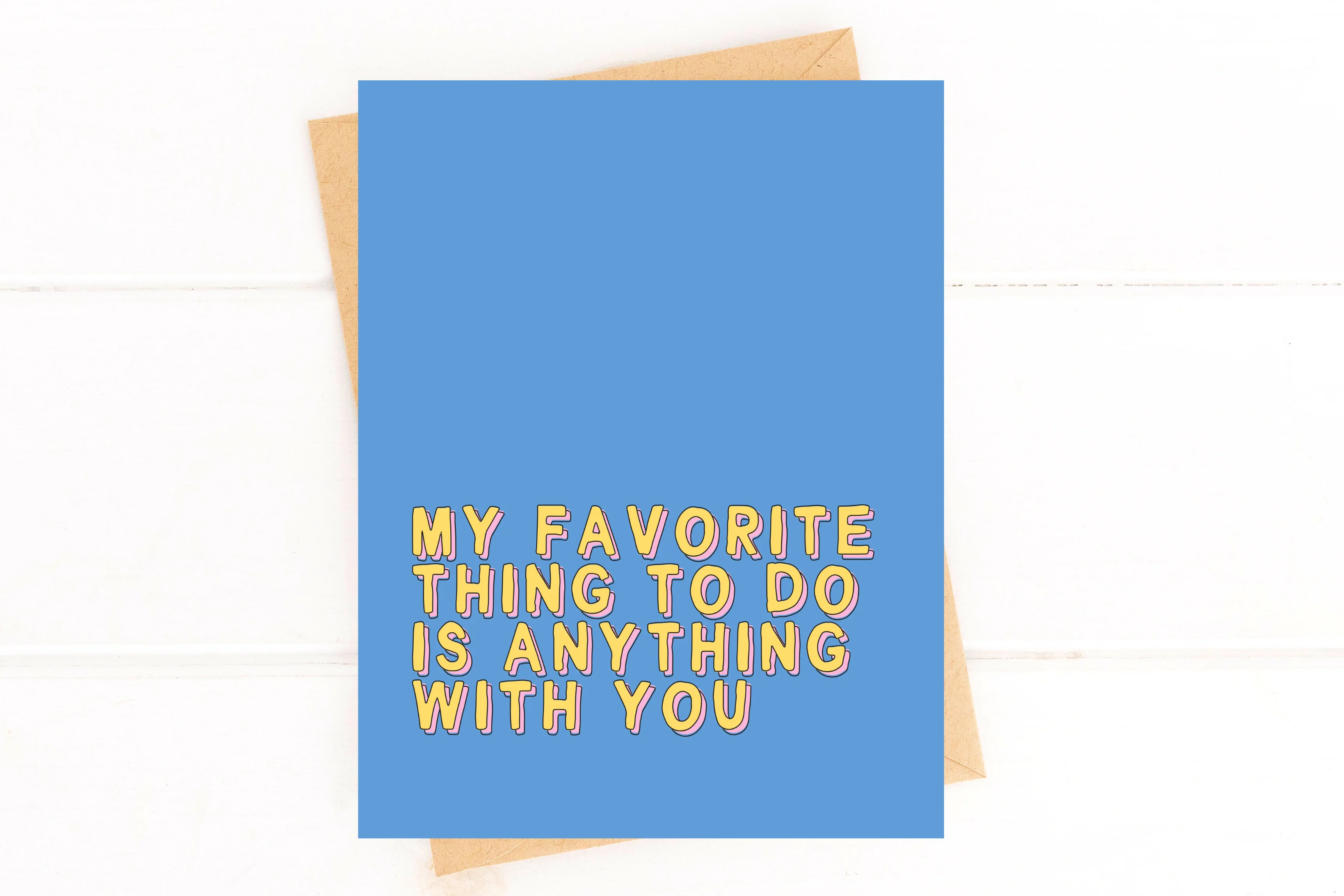 Just Because Couples Card Anniversary Love You Card - Image 2