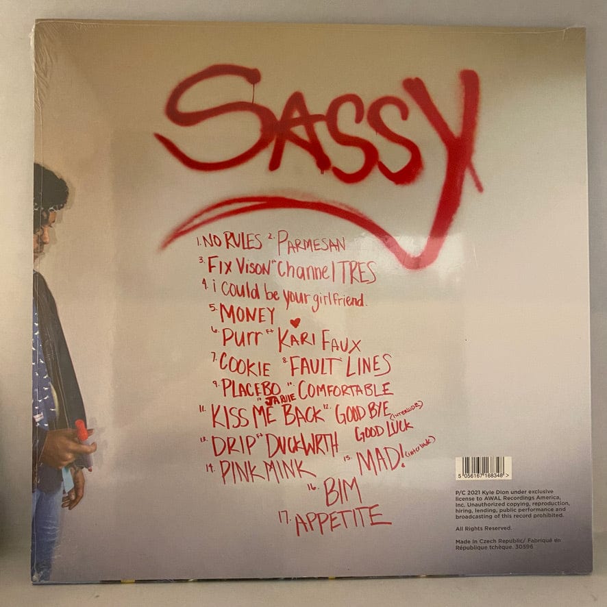 Kyle Dion – Sassy LP USED NOS STILL SEALED Blue Vinyl - Image 2