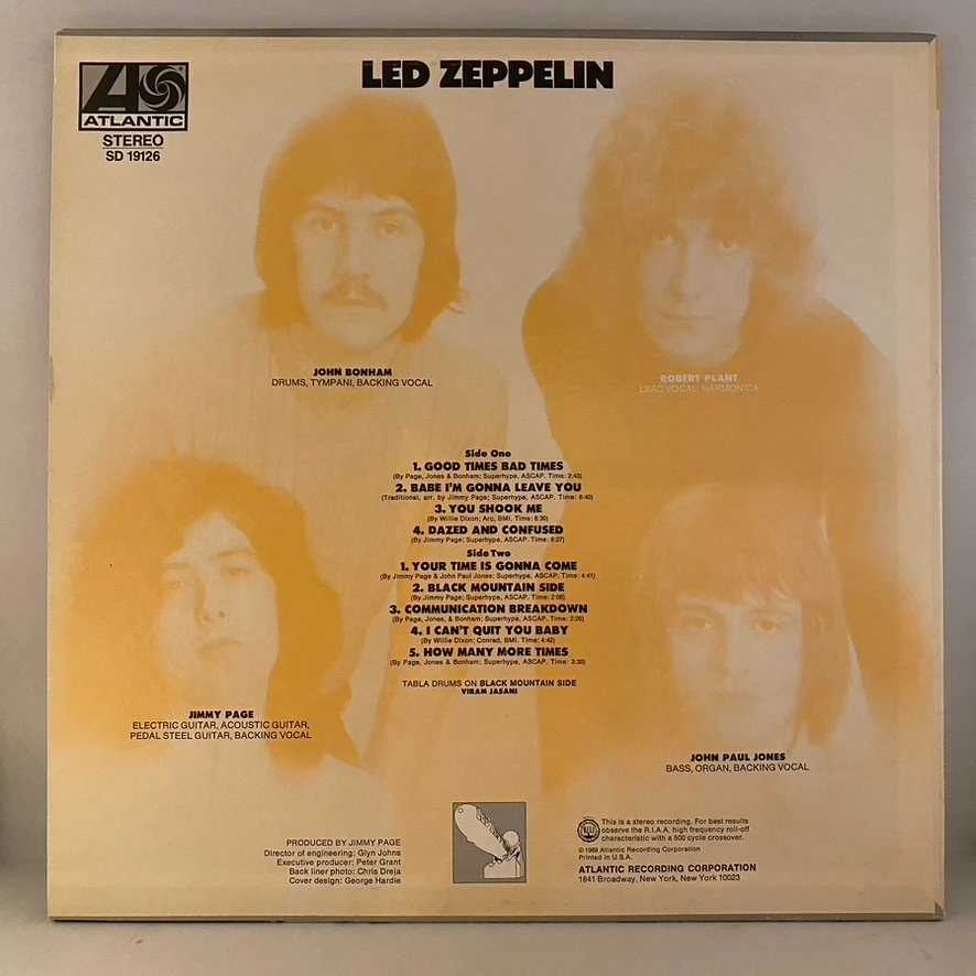 Led Zeppelin – Led Zeppelin LP USED NM/VG++ 1977 Pressing - Image 2