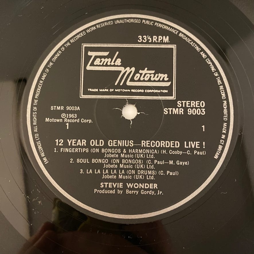Little Stevie Wonder – The 12 Year Old Genius Recorded Live LP USED VG++/VG+ UK Pressing - Image 3