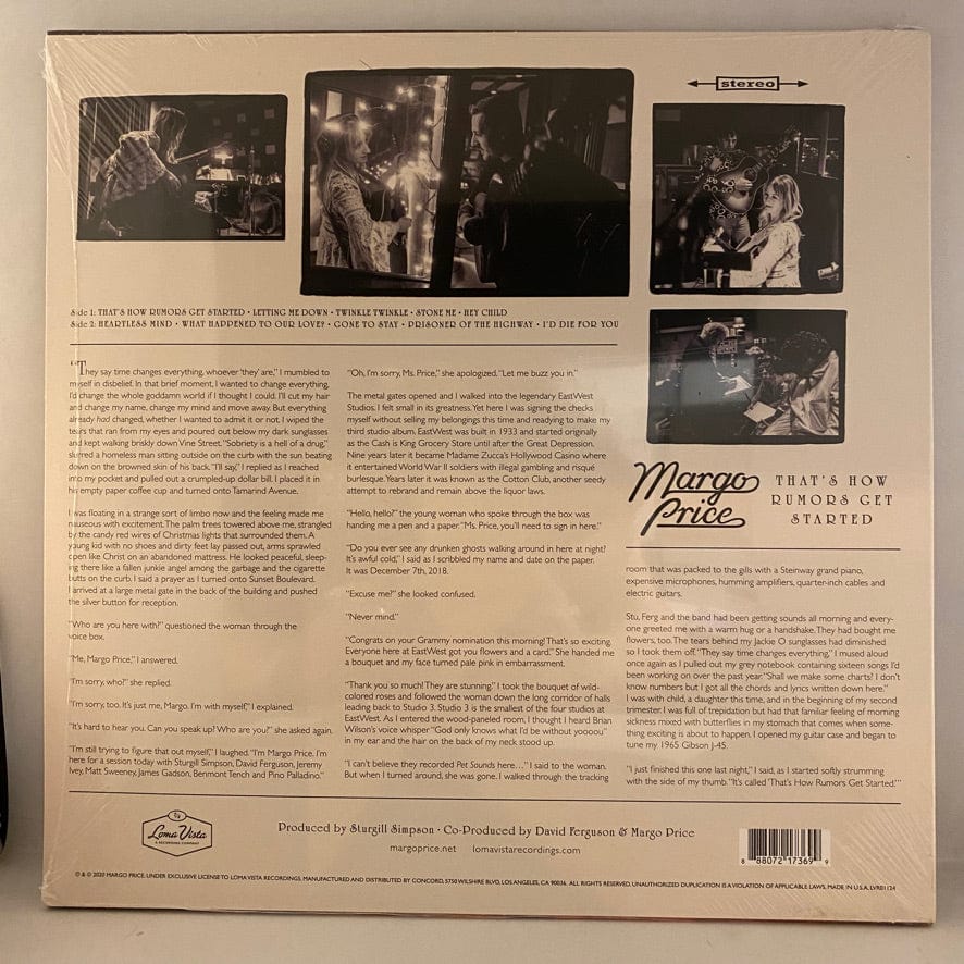 Margo Price – That's How Rumors Get Started LP USED NOS STILL SEALED - Image 2