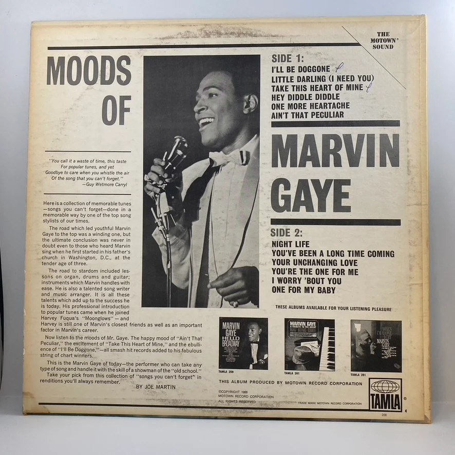 Marvin Gaye – Moods Of Marvin Gaye LP USED Vinyl VG+/VG - Image 2