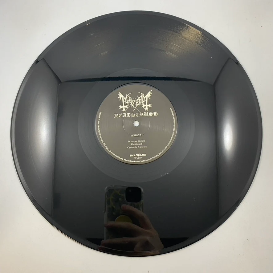 Mayhem – Deathcrush LP USED Vinyl NM/NM - Image 3