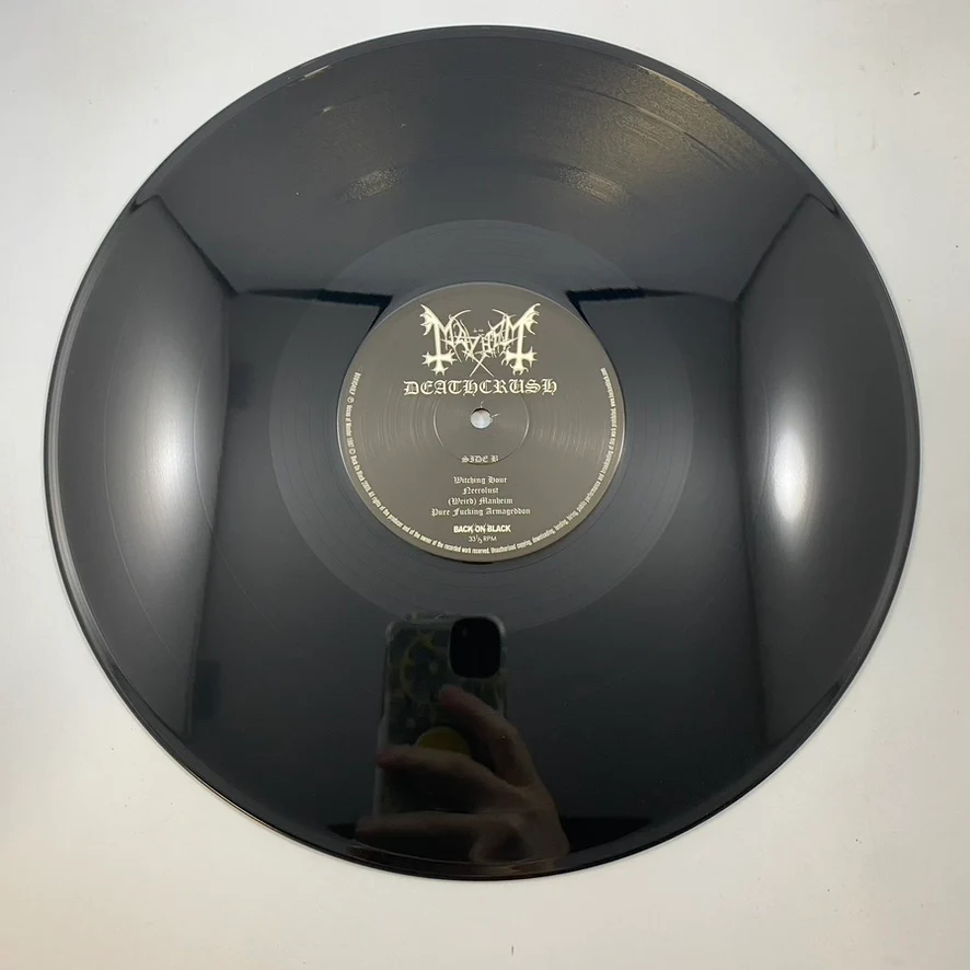 Mayhem – Deathcrush LP USED Vinyl NM/NM - Image 4