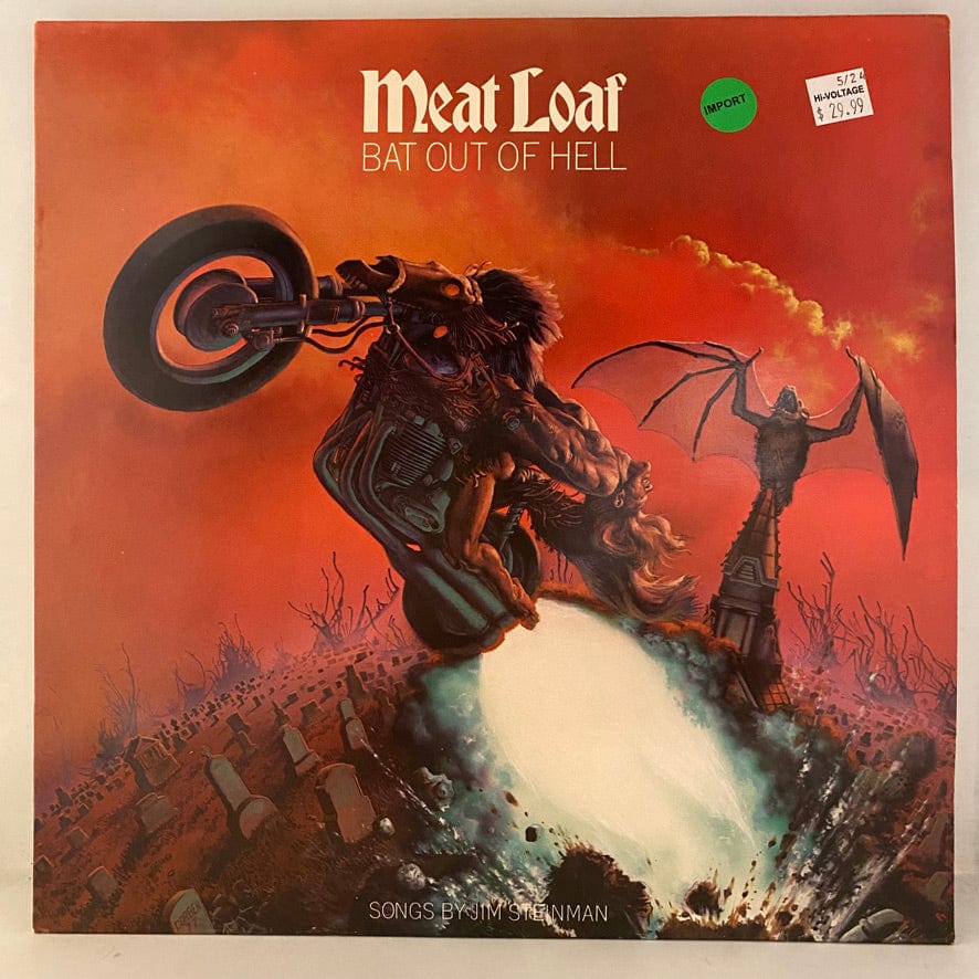 Meat Loaf – Bat Out Of Hell LP USED VG++/VG+ European Pressing