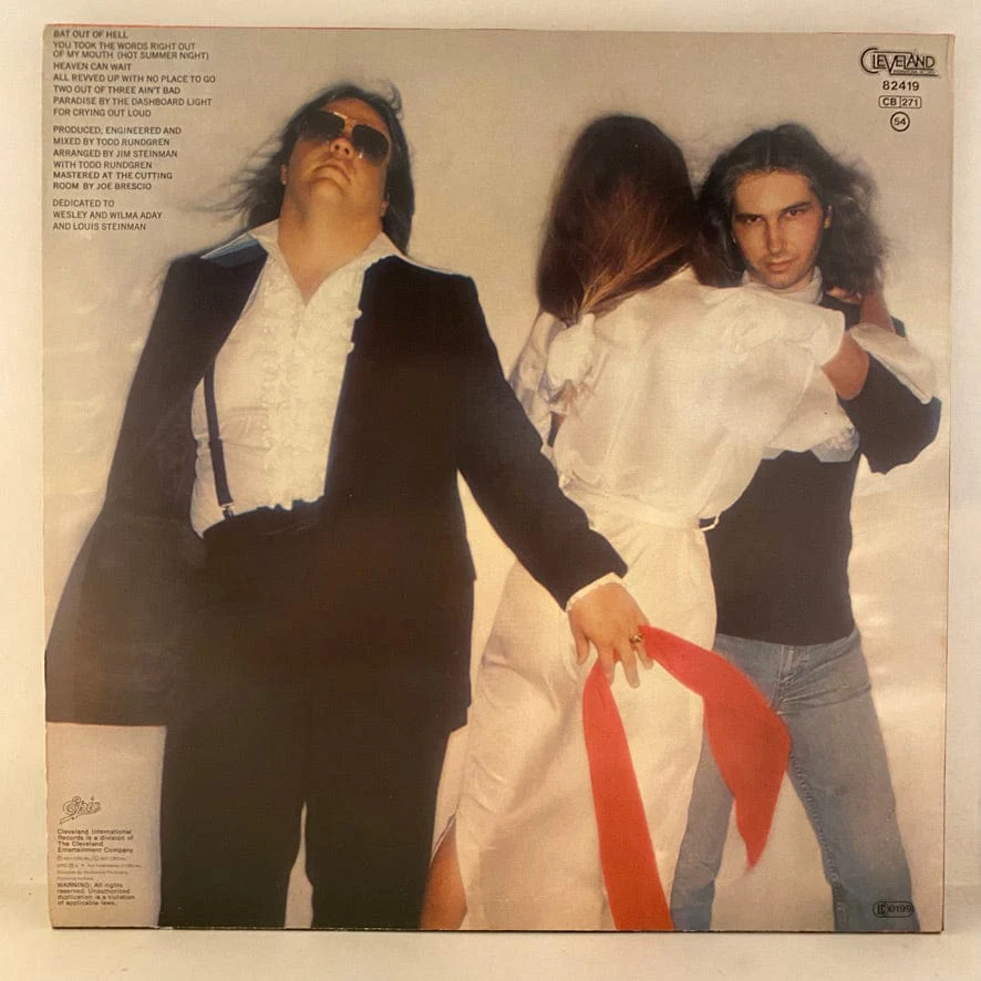Meat Loaf – Bat Out Of Hell LP USED VG++/VG+ European Pressing - Image 2