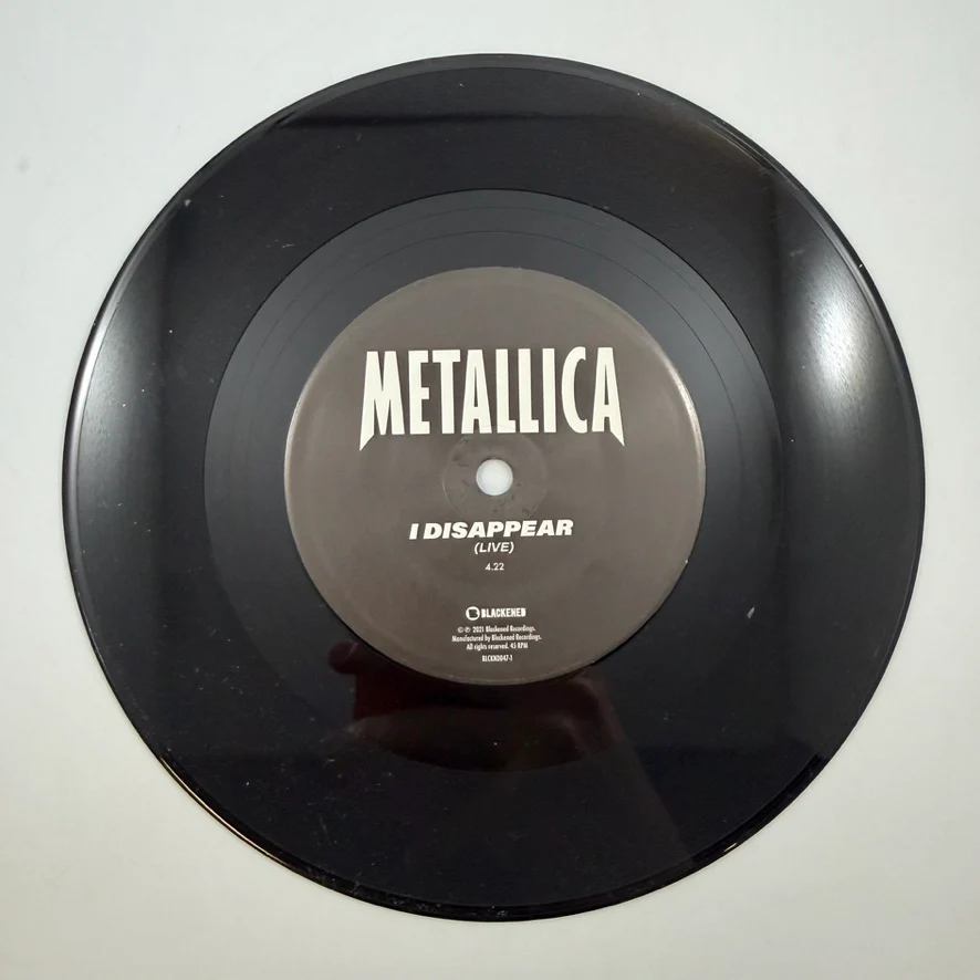 Metallica – Disappear (Leaked And Live) 7" USED Vinyl NM/NM - Image 5