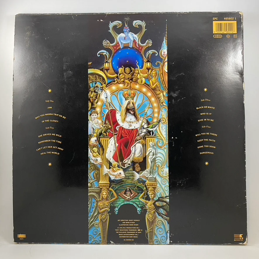 Michael Jackson – Dangerous LP USED Vinyl VG+/VG - Image 2