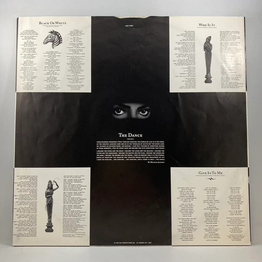 Michael Jackson – Dangerous LP USED Vinyl VG+/VG - Image 3