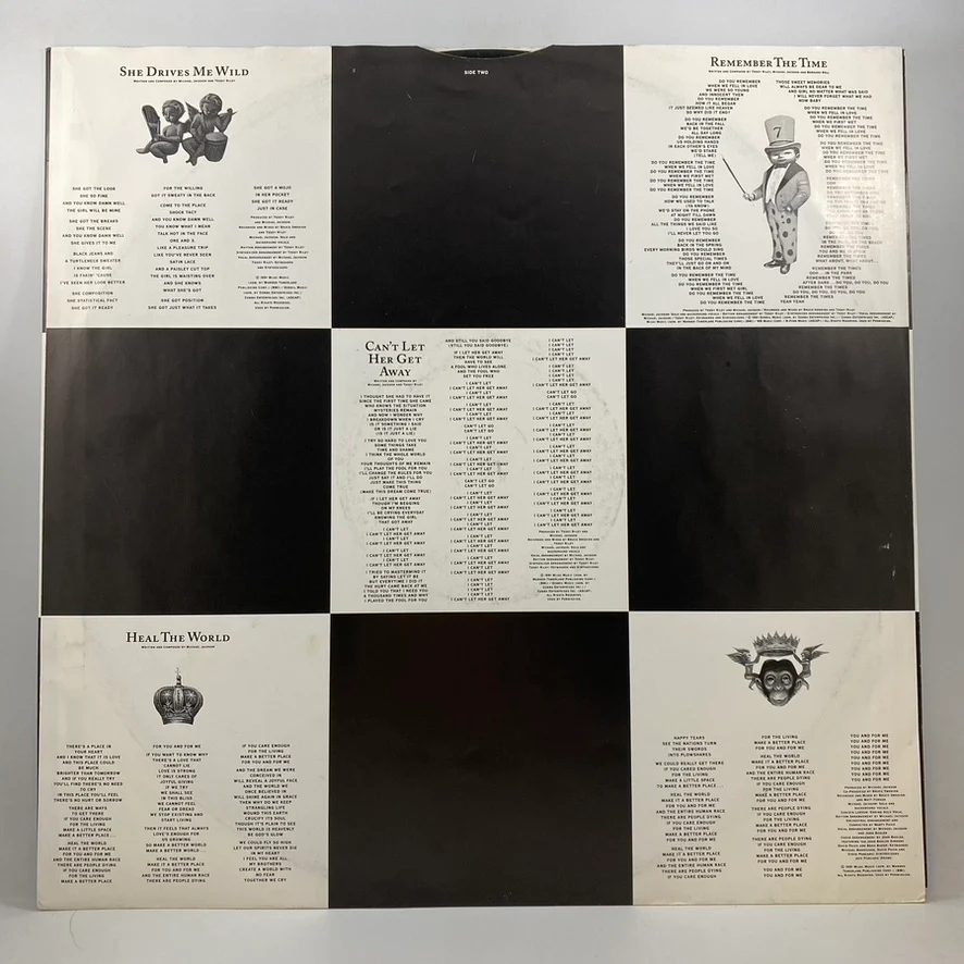 Michael Jackson – Dangerous LP USED Vinyl VG+/VG - Image 4