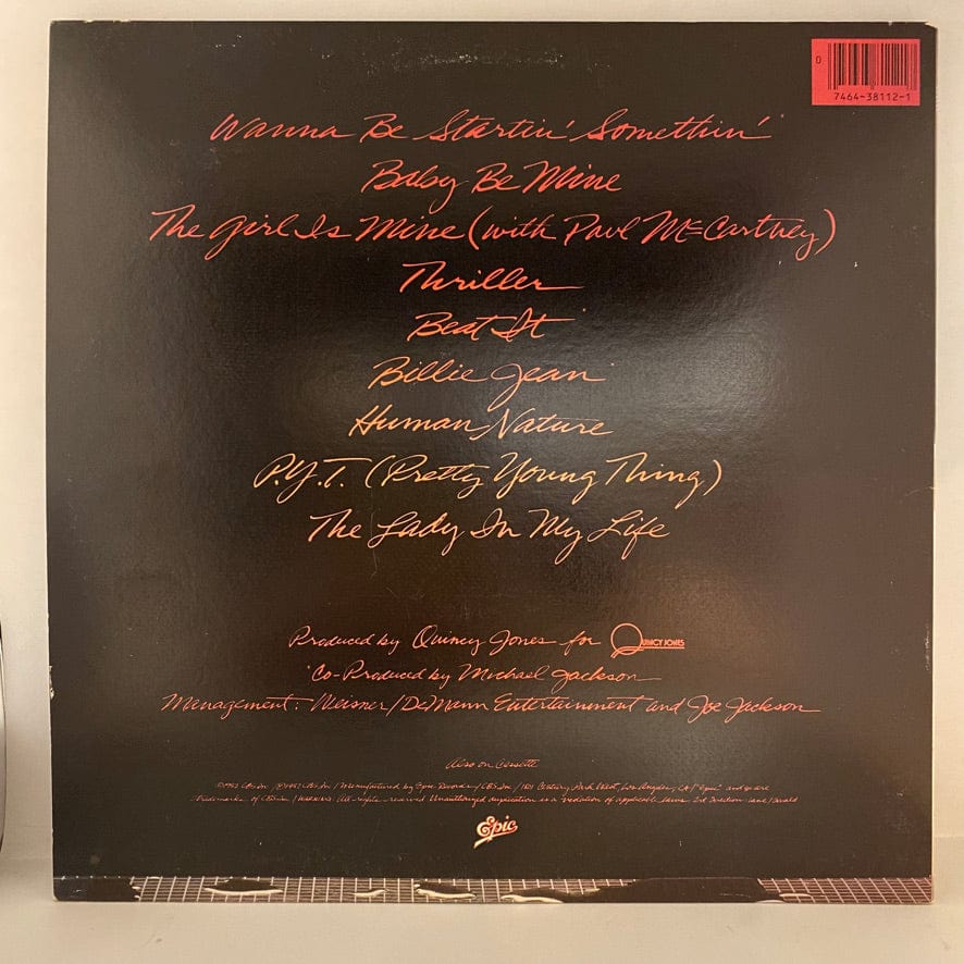 Michael Jackson – Thriller LP USED NM/VG++ 1982 Pressing - Image 2