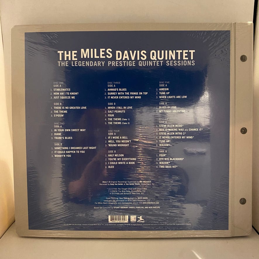 Miles Davis Quintet – The Legendary Prestige Quintet Sessions 6LP Box Set USED NOS STILL SEALED 180 Gram - Image 2