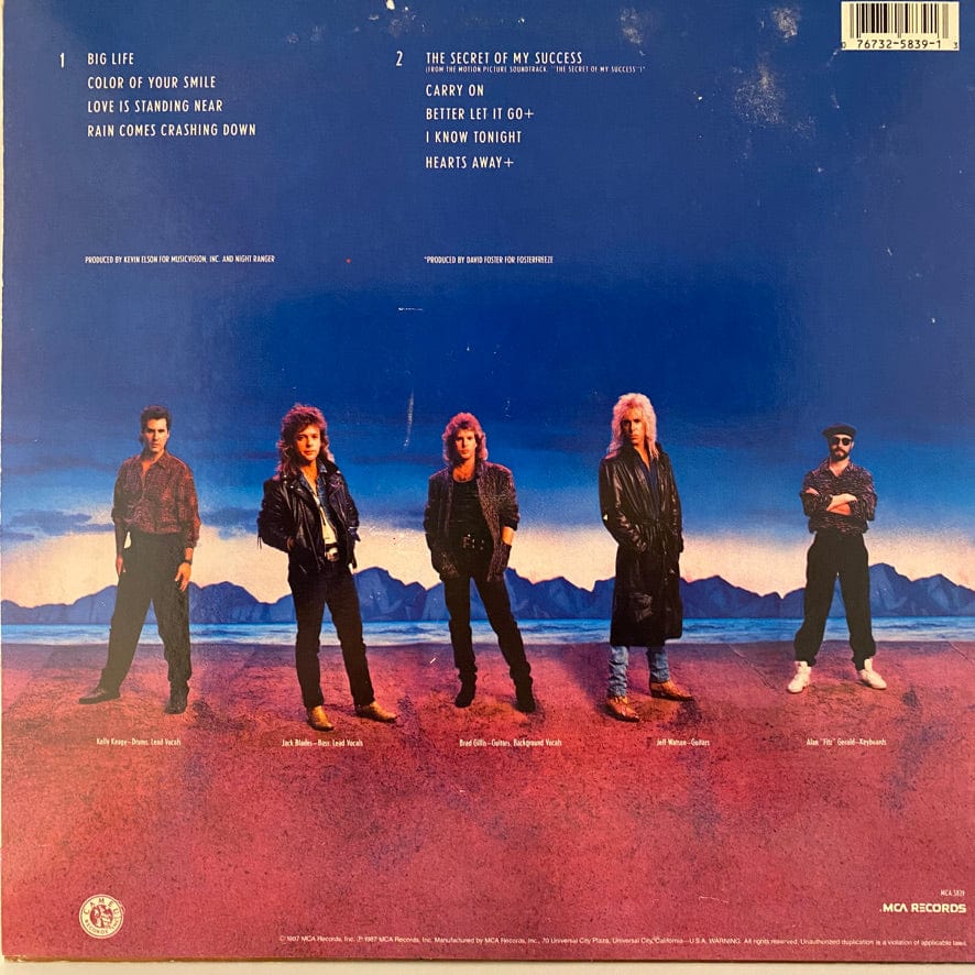 Night Ranger – Big Life LP USED VG+/VG+ - Image 2