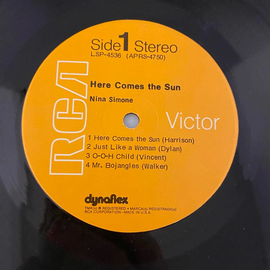 Nina Simone – Here Comes The Sun LP USED VG/VG+ 1971 Pressing - Image 3