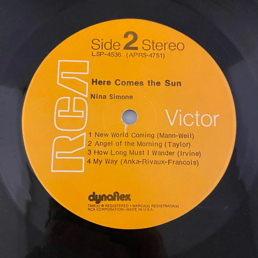 Nina Simone – Here Comes The Sun LP USED VG/VG+ 1971 Pressing - Image 4