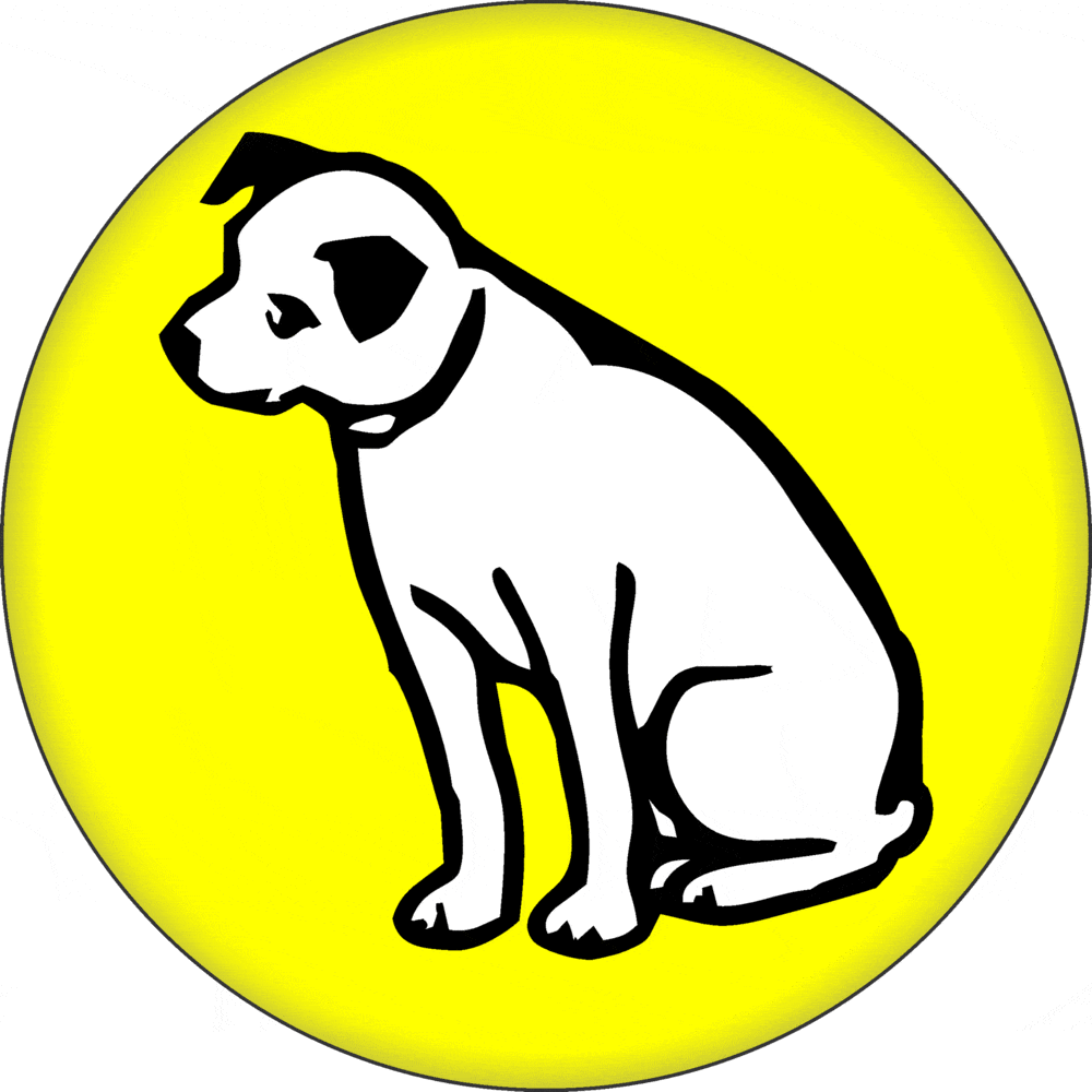 NIPPER THE RCA DOG - 1.25 inch Pin-on Button