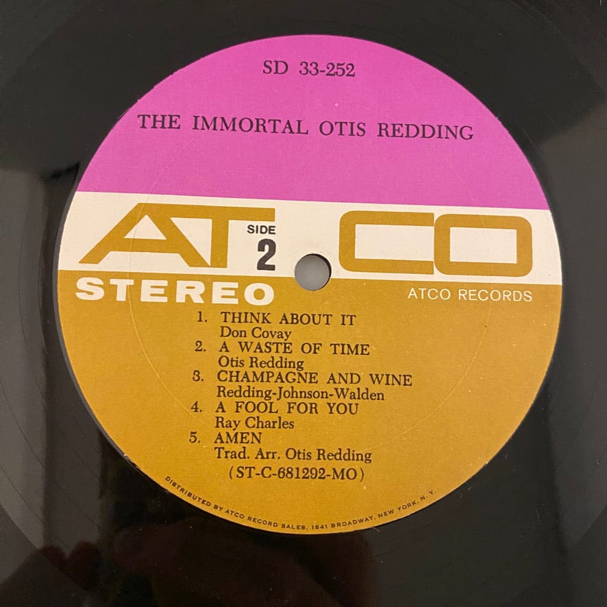 Otis Redding – The Immortal Otis Redding LP USED VG++/VG++ 1968 Pressing - Image 4