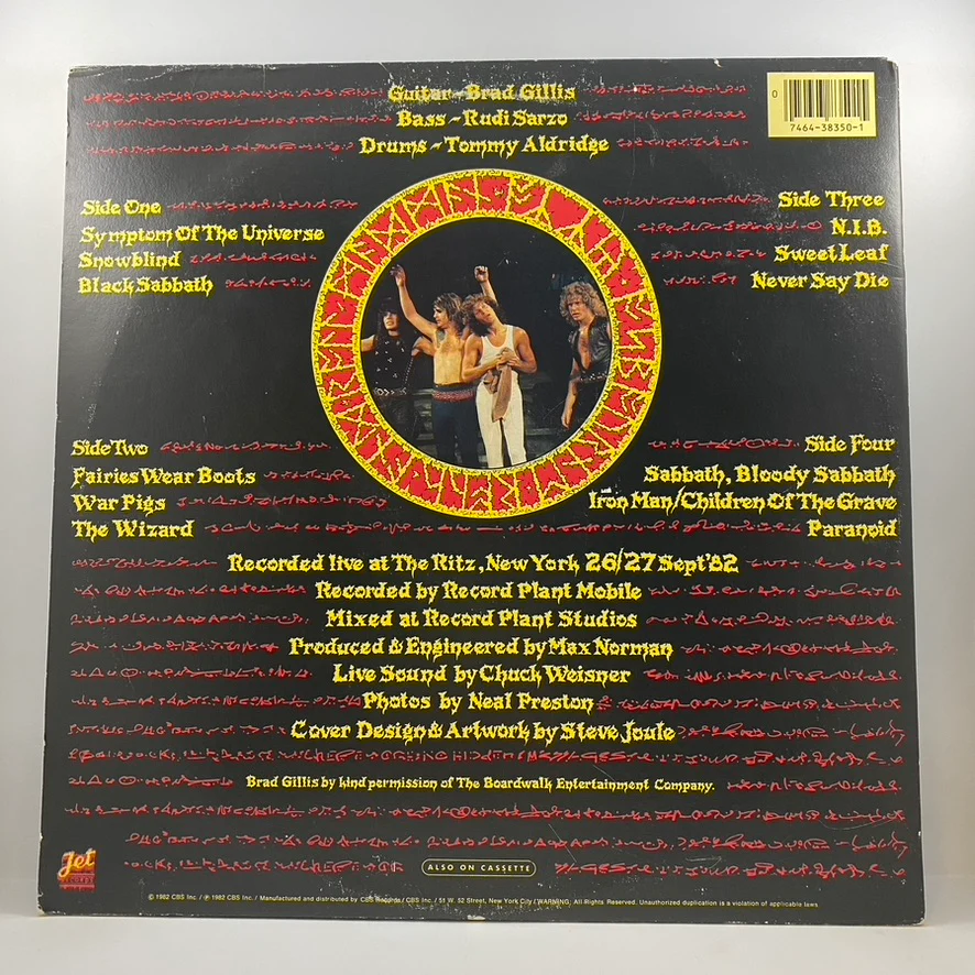 Ozzy Osbourne – Speak Of The Devil LP USED Vinyl VG+/VG+ - Image 2