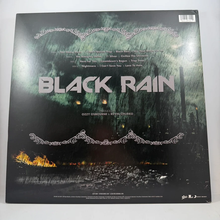 Ozzy Ozbourne - Black Rain LP USED Vinyl NM/VG+ Color Vinyl - Image 2