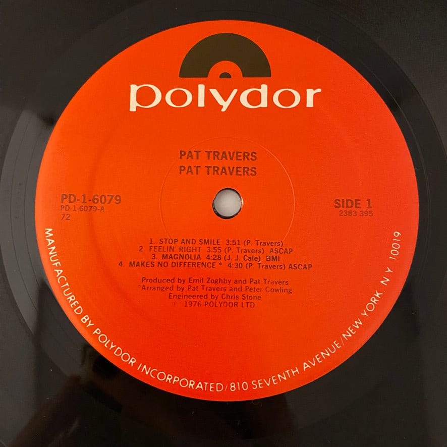 Pat Travers – Pat Travers LP USED NM/VG+ - Image 3