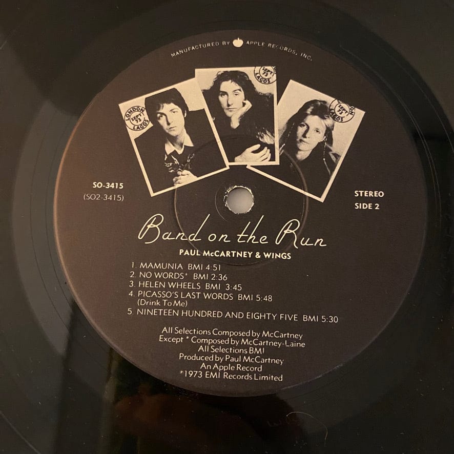 Paul McCartney & Wings – Band On The Run LP USED VG+/VG 1976 Pressing - Image 4
