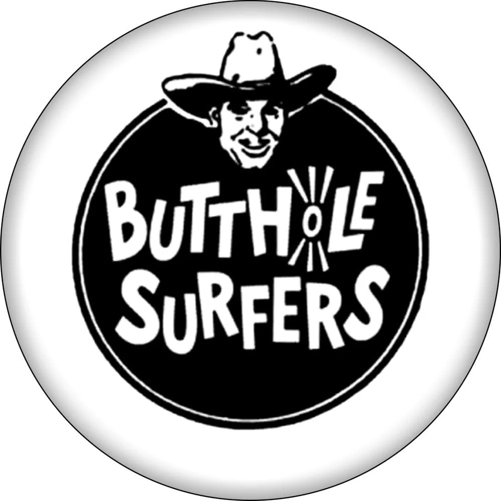 Pin-on Button - 1.25 Inch - Butthole Surfers - Cowboy