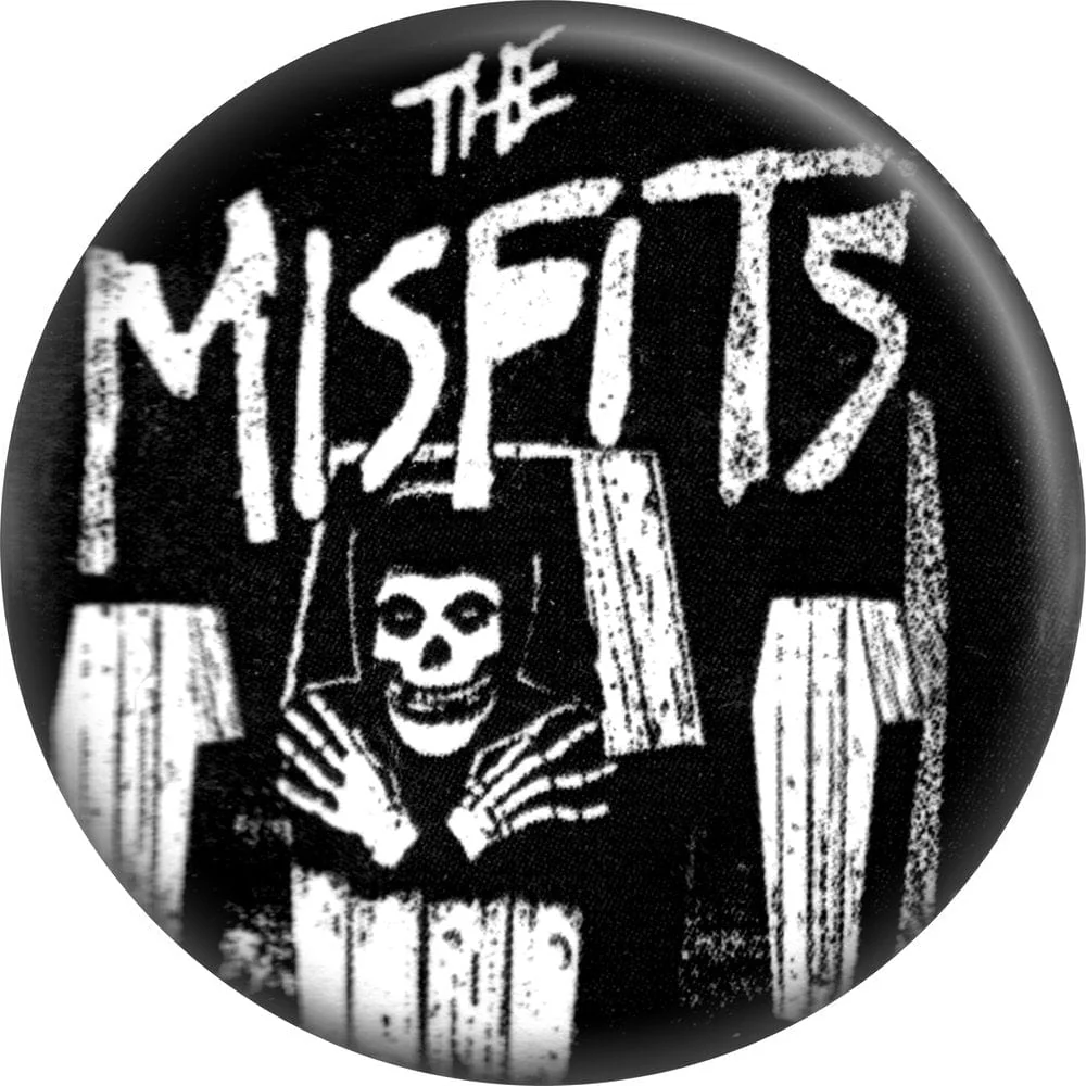 Pin-on Button - 1.25 Inch - Misfits, The - Coffins