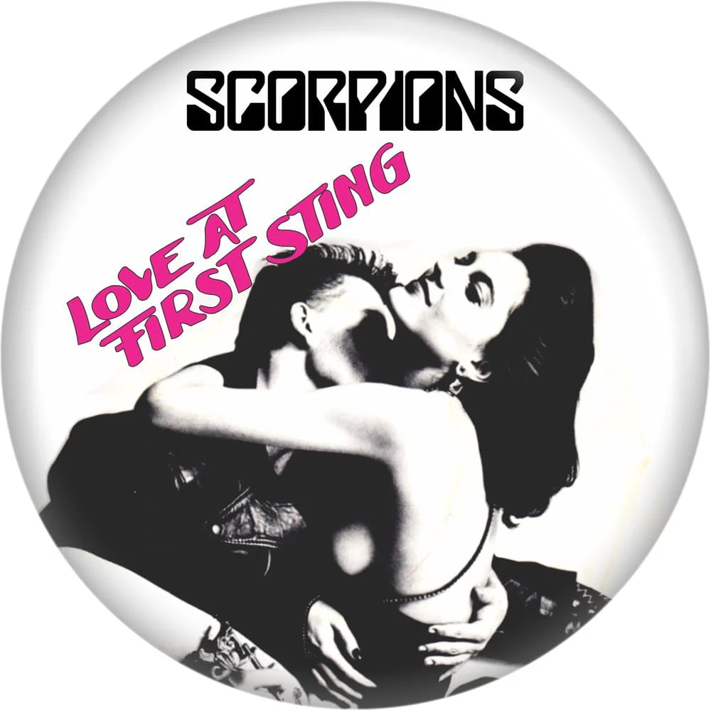 Pin-on Button - 1.25 Inch - Scorpions, The - "Love At..."