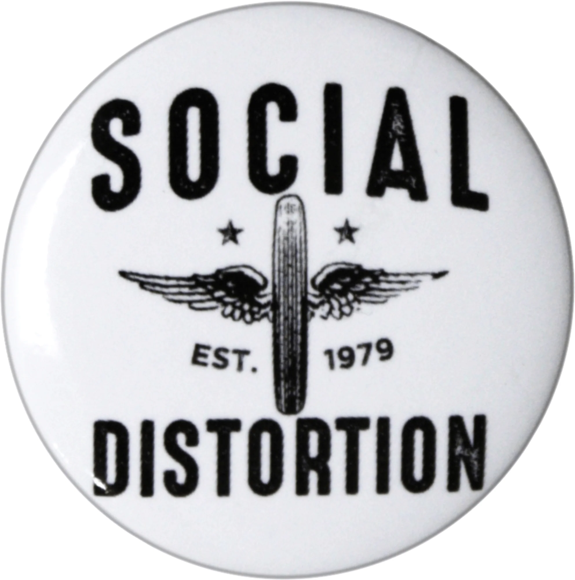 Pin-on Button - 1.25 Inch - Social Distortion - Wings