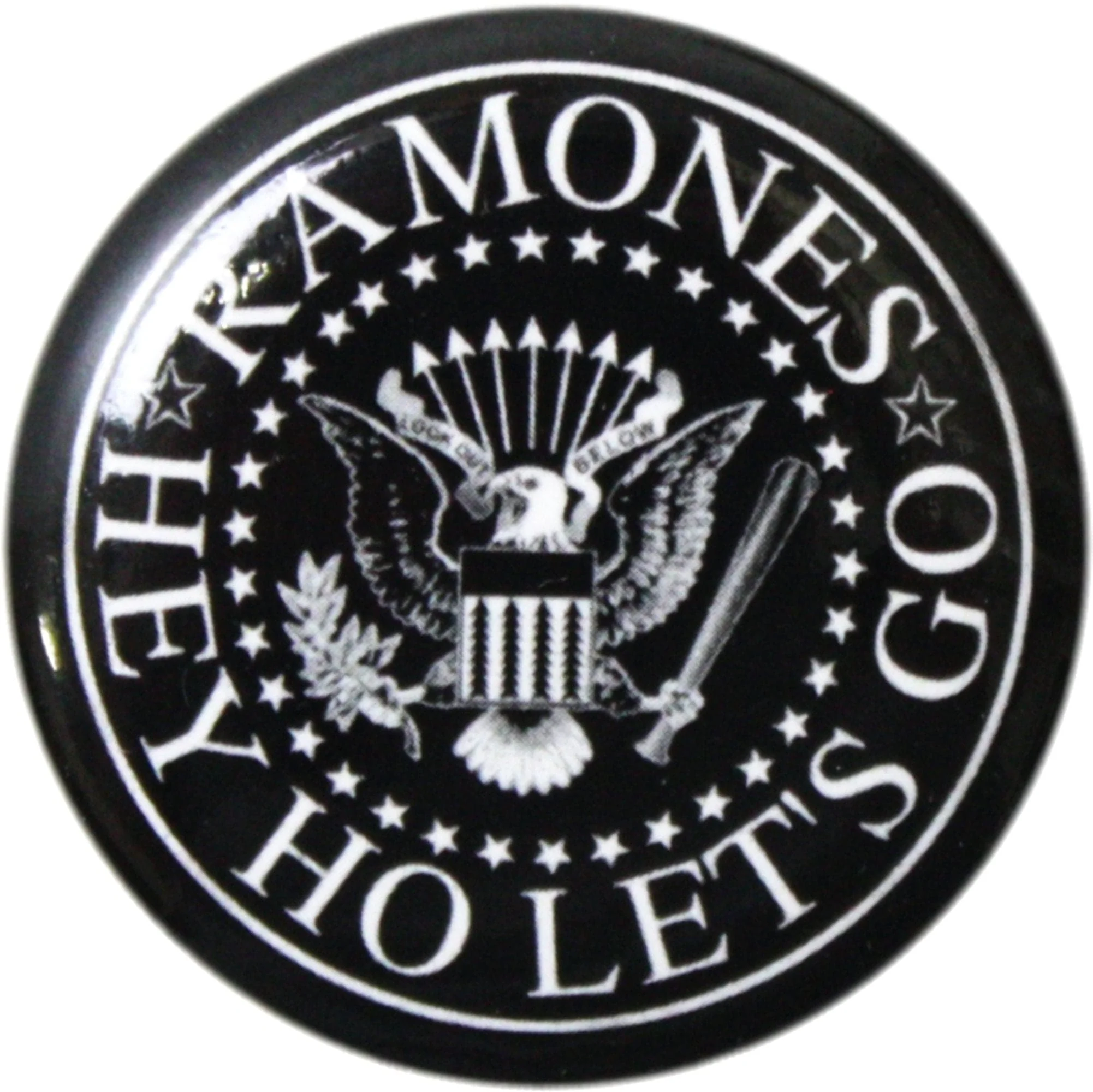 Pin-on Button - 1.25 Inch - The Ramones - Hey Ho Let's Go!