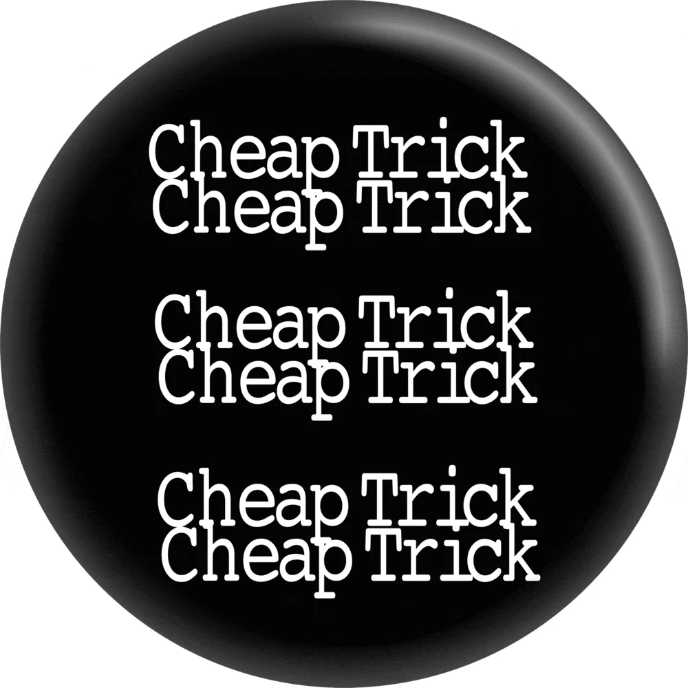 Pin-on Button - 1.5 Inch - Cheap Trick - White Logo On Black