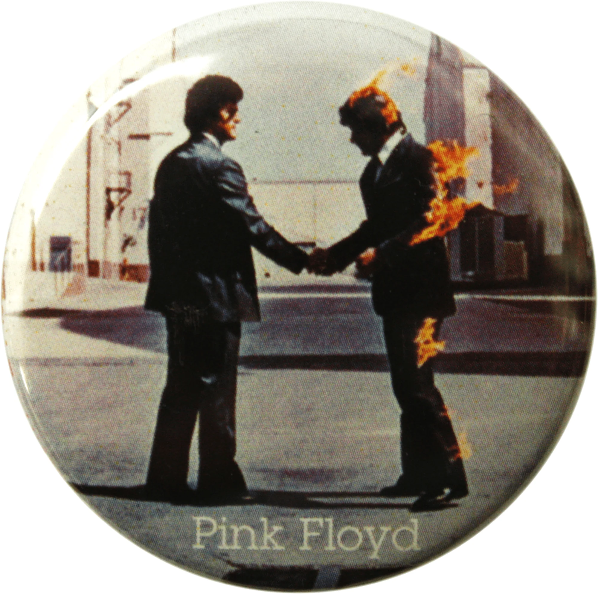 Pin-on Button - 1.5 Inch - Pink Floyd - "Wish You..." LP Art