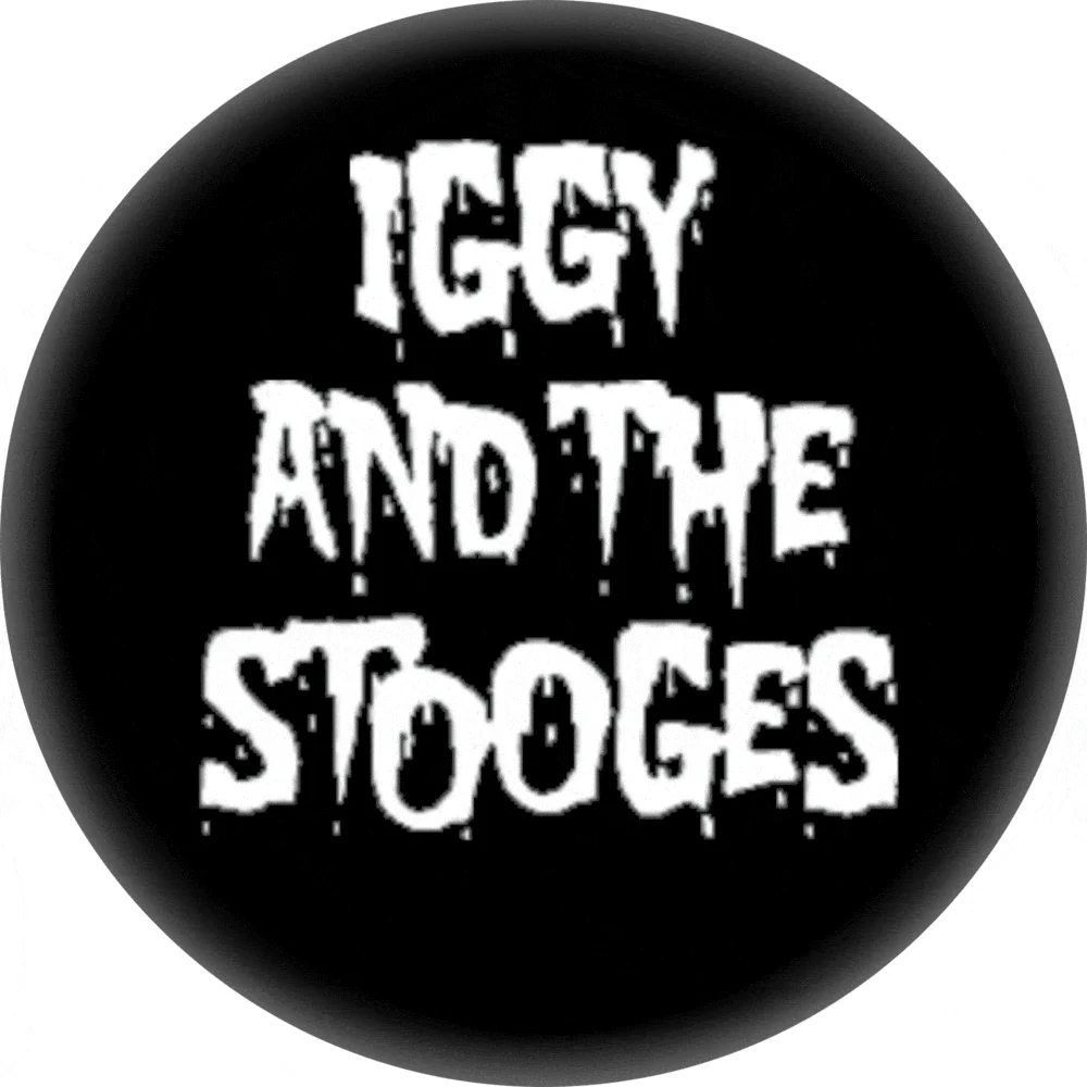Pin-on Button - 1 Inch - Pop, Iggy - "Iggy & The Stooges"