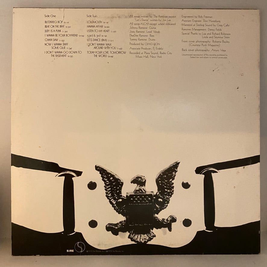 Ramones – Ramones LP USED VG+/VG 2001 Pressing - Image 2