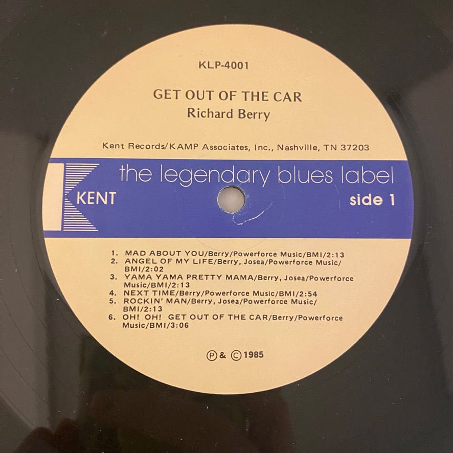 Richard Berry – Get Out Of The Car LP USED NM/VG+ 1985 Pressing - Image 4