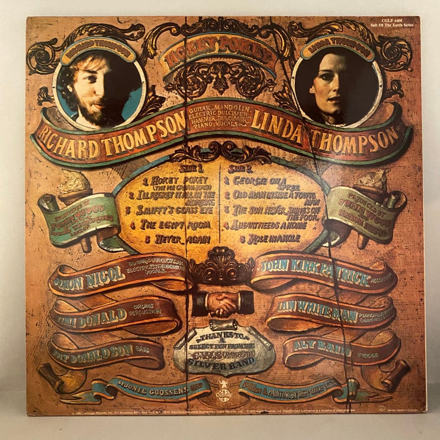 Richard & Linda Thompson – Hokey Pokey LP USED VG++/VG++ 1983 Pressing - Image 2