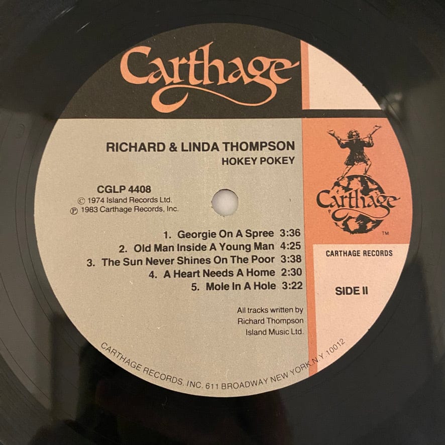 Richard & Linda Thompson – Hokey Pokey LP USED VG++/VG++ 1983 Pressing - Image 4