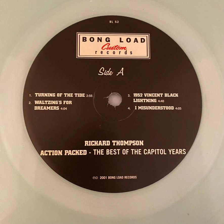 Richard Thompson – Action Packed: The Best Of The Capitol Years 2LP USED NM/NM 2001 Clear Vinyl Pressing - Image 3