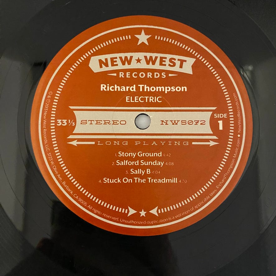 Richard Thompson – Electric 2LP USED NM/VG++ - Image 3