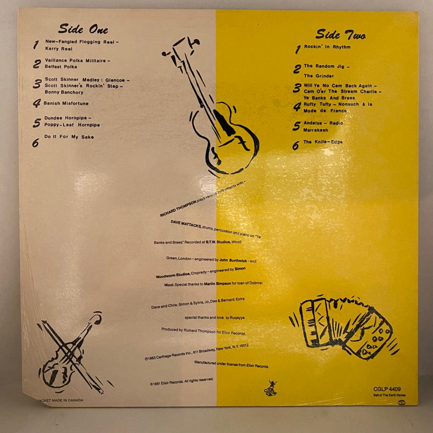 Richard Thompson – Strict Tempo! LP USED VG++/VG+ 1983 Pressing - Image 2