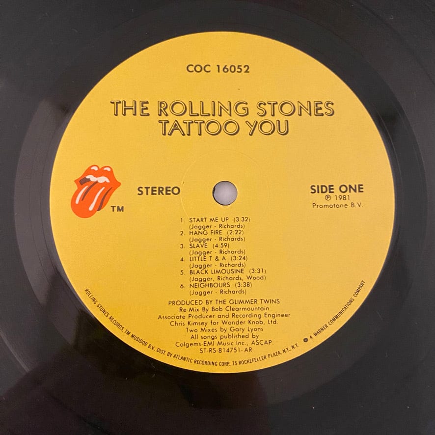 Rolling Stones – Tattoo You LP USED VG++/NM - Image 3