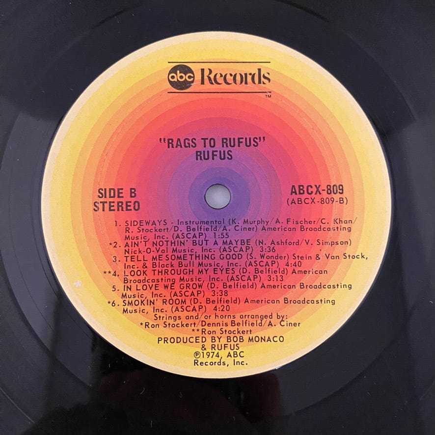 Rufus Featuring Chaka Khan – Rags To Rufus LP USED NM/VG++ - Image 4