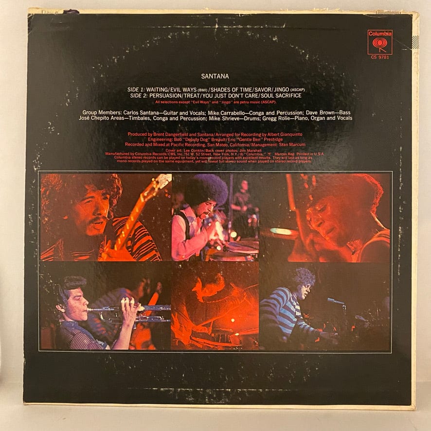 Santana – Santana LP USED VG++/VG 1970 Pressing - Image 2