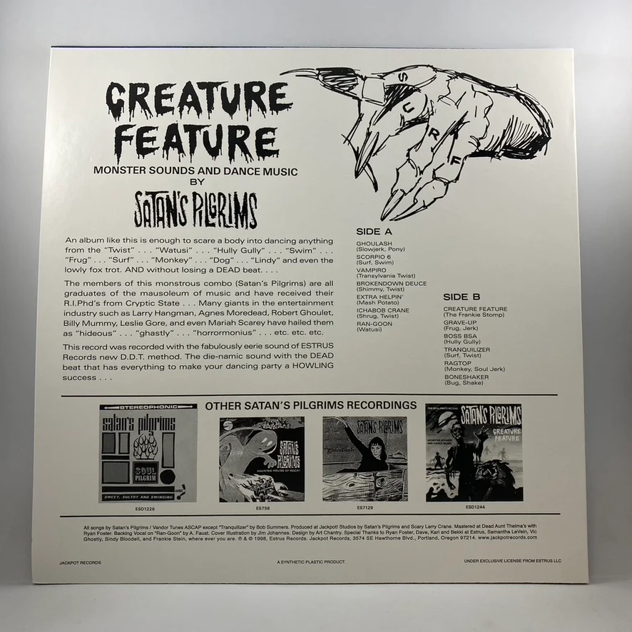Satan's Pilgrims – Creature Feature LP USED Vinyl VG+/NM - Image 2